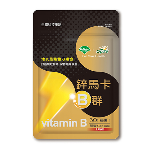 優杏-鋅馬卡B群膠囊(30粒/袋)
